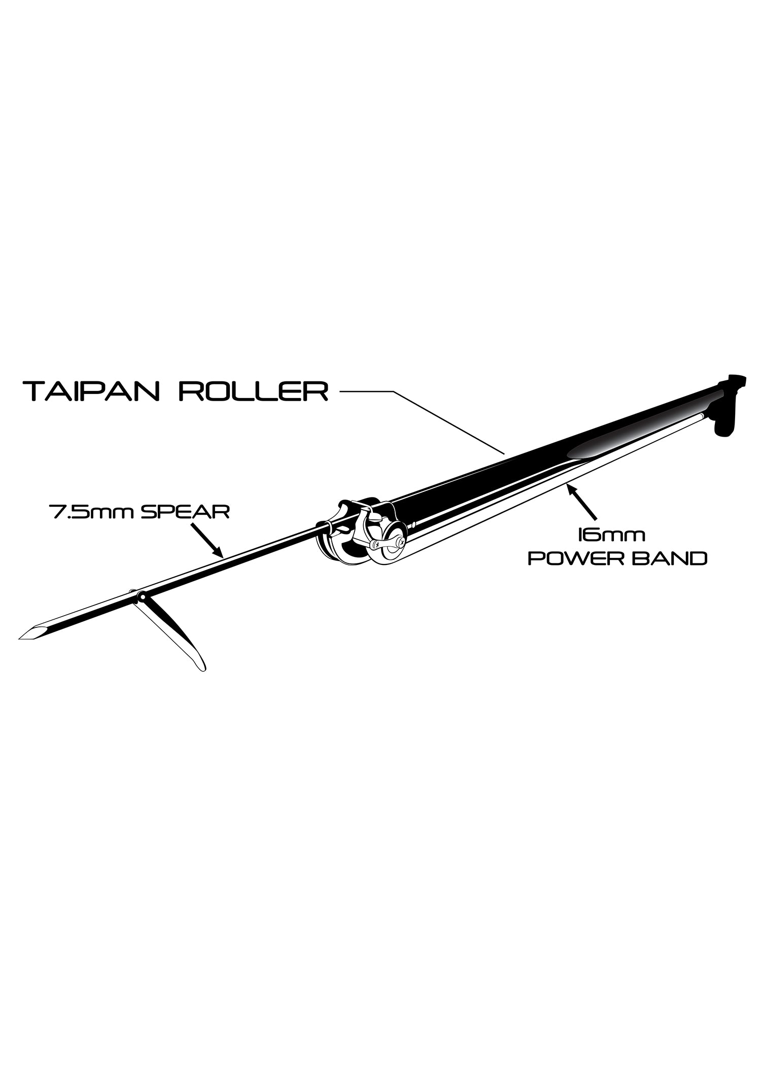 Taipan Carbon Roller Speargun