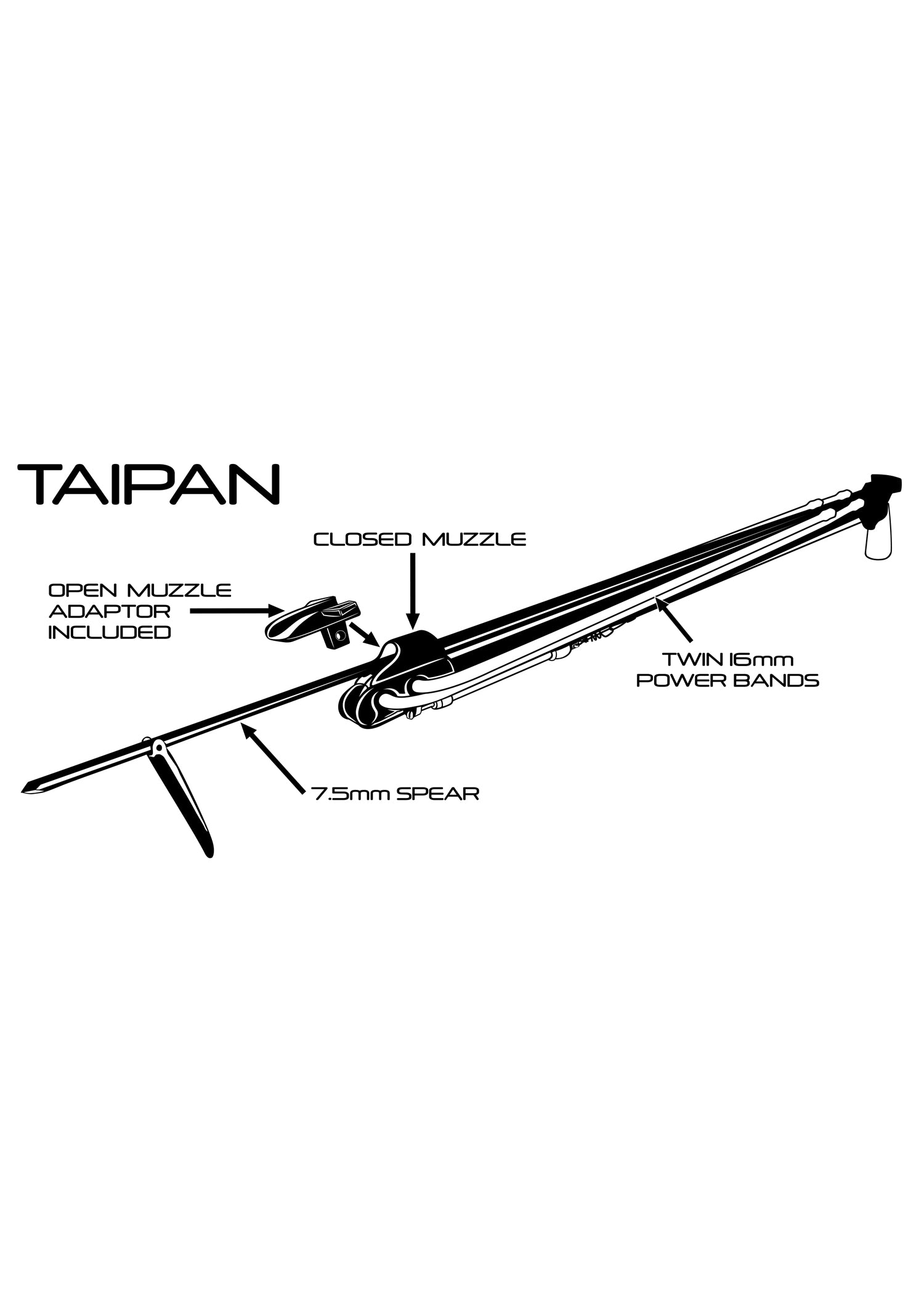 Taipan Carbon Speargun